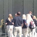 Standing at Vietnam Memorial