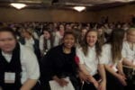 Evelyn in audience with FCCLA (2)